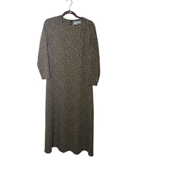 Tuckernuck Harper Leopard Midi Dress Size Large - Picture 3 of 7